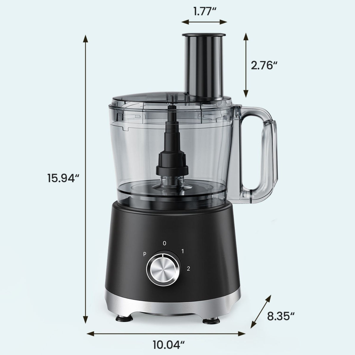 Electric Food Processor & Meat Grinder - 10.5 Cup Large Capacity Chopper