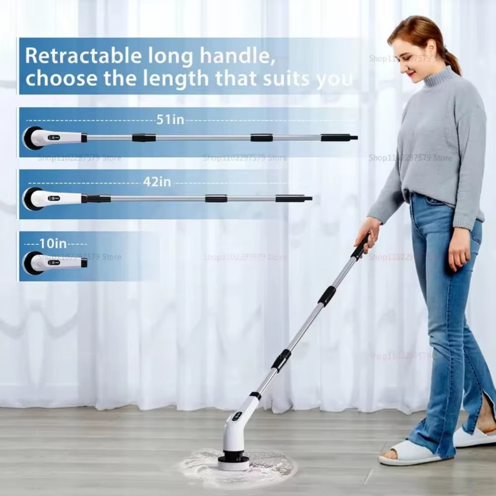 9-in-1 Electric Spin Scrubber – Cordless Cleaning Brush
