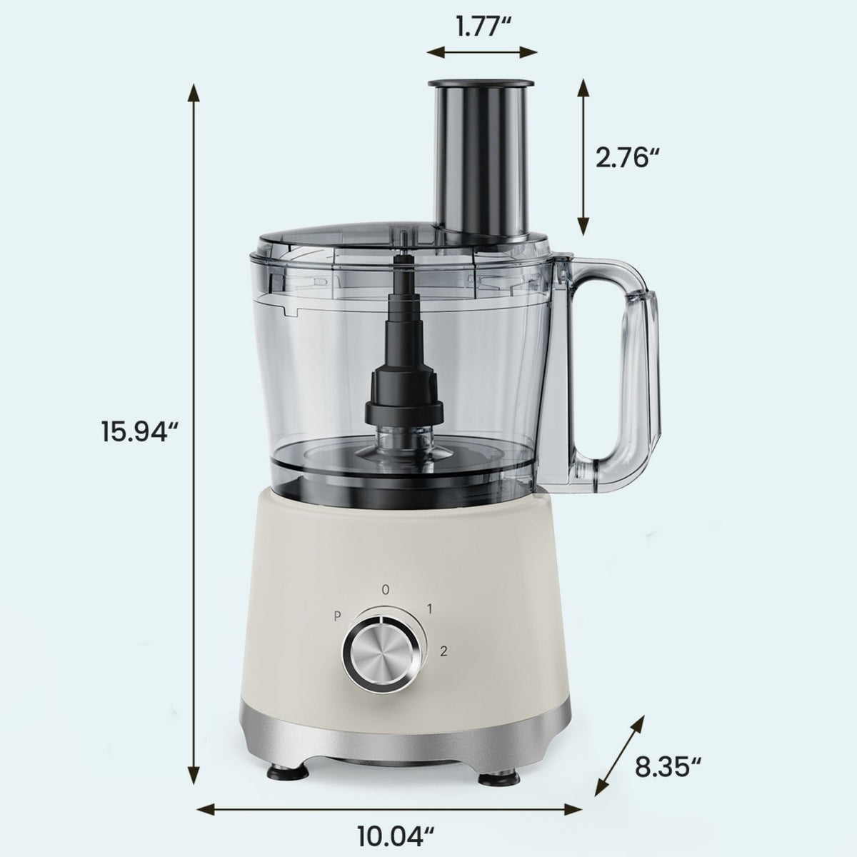 Electric Food Processor & Meat Grinder - 10.5 Cup Large Capacity Chopper