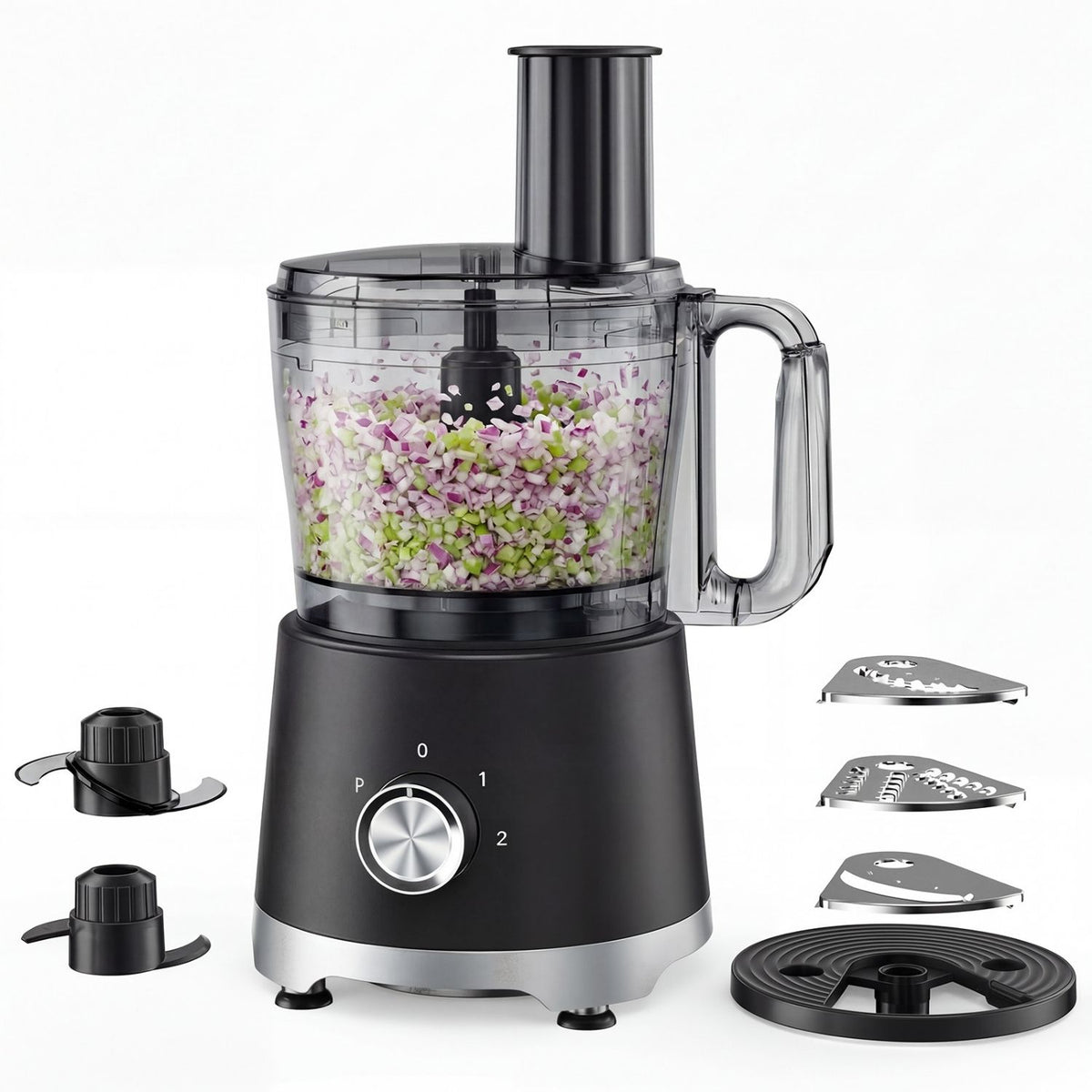 Electric Food Processor & Meat Grinder - 10.5 Cup Large Capacity Chopper