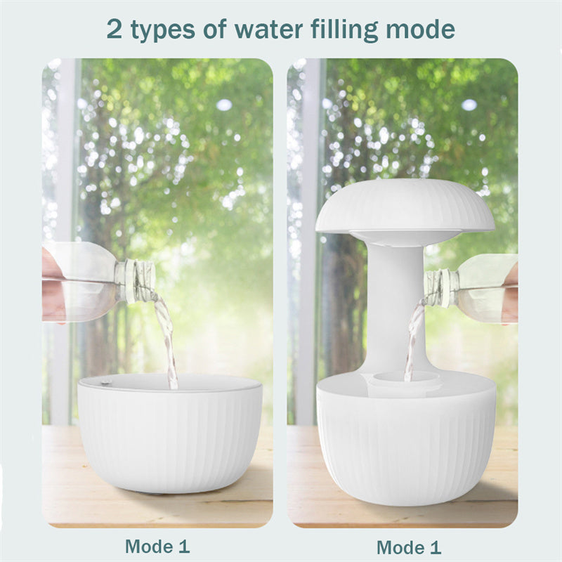 Anti-Gravity Levitating Water Drops Air Humidifier & Desk Lamp
