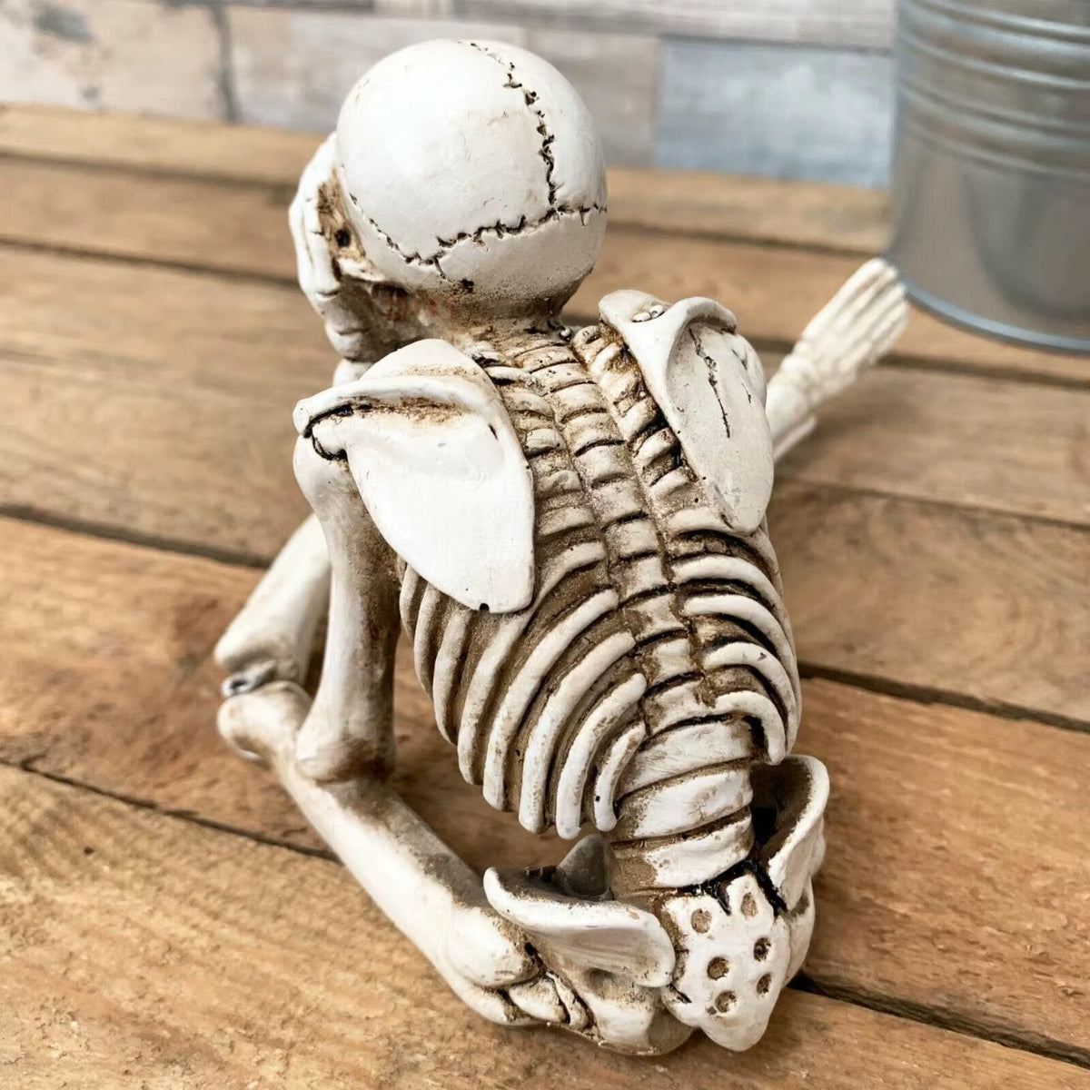 Vintage Gothic Resin Skull Garden Decor