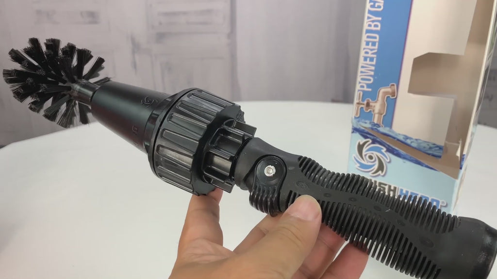 Water-Powered Rotary Cleaning Brush